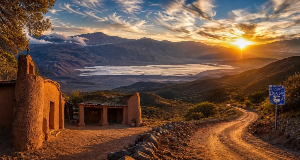 Lugares turísticos de Catamarca con vista panorámica del Balcón del Pissis